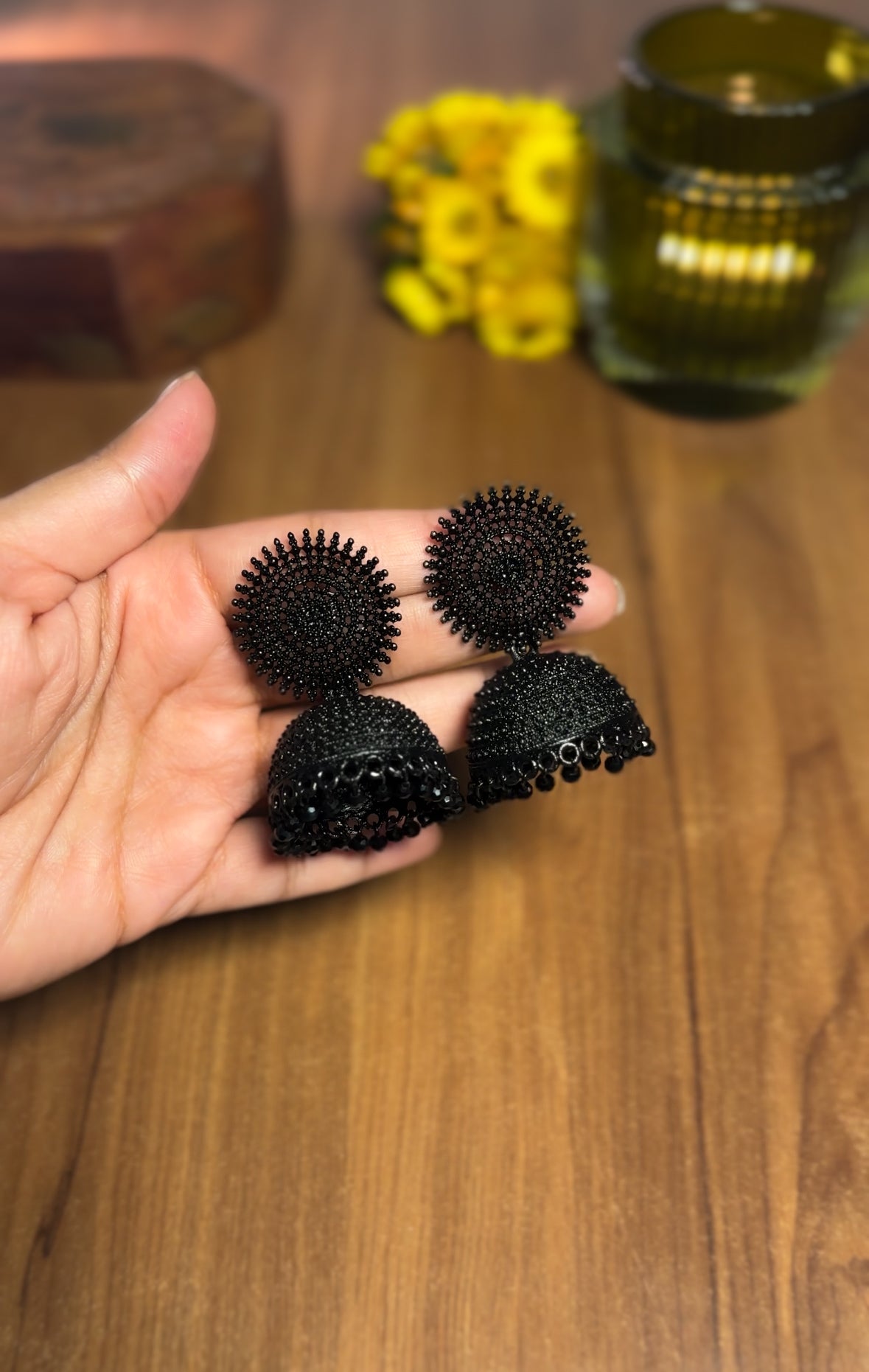 Black Metal Jhumka