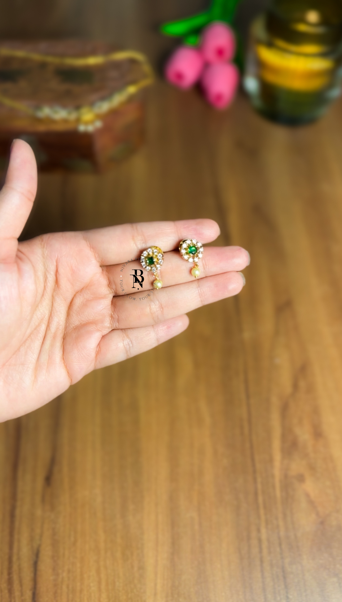 AD Stone Lakshmi Necklace