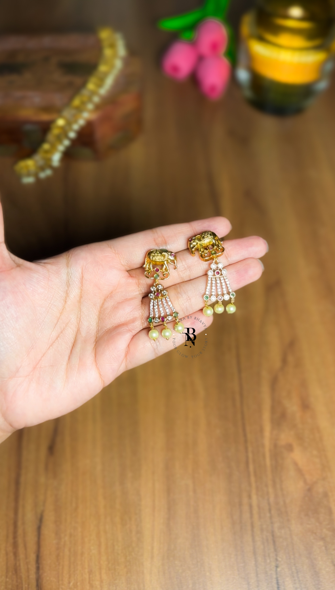 The New Elephant Stone & Pearl Necklace