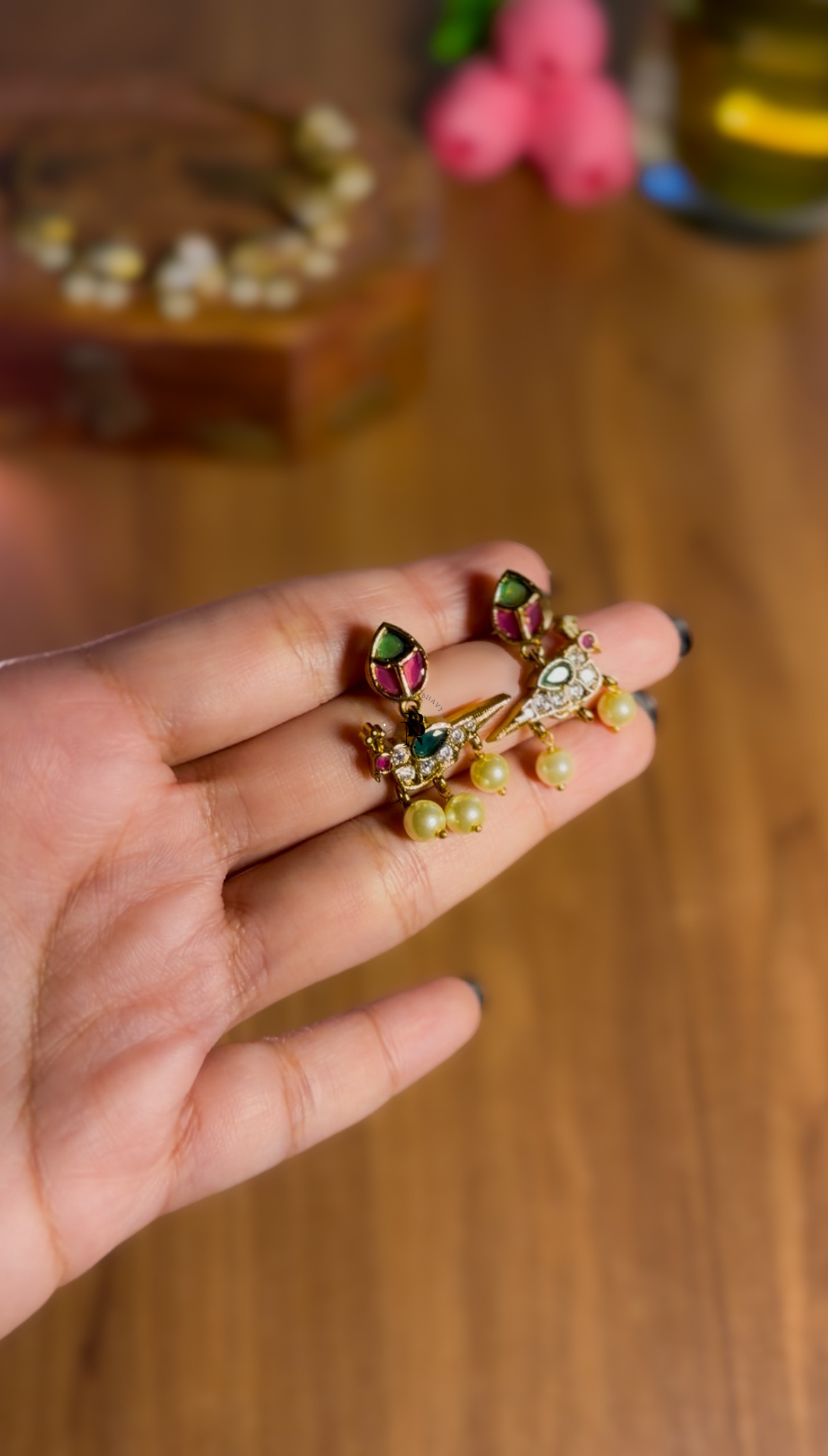 Parrot Lotus Necklace