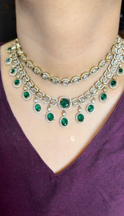 Premium Emerald Victorian Necklace