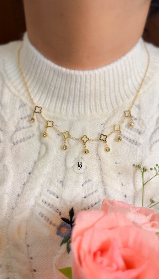 Lucky Clover Dangle Necklace