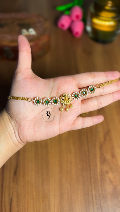 AD Stone Lakshmi Necklace