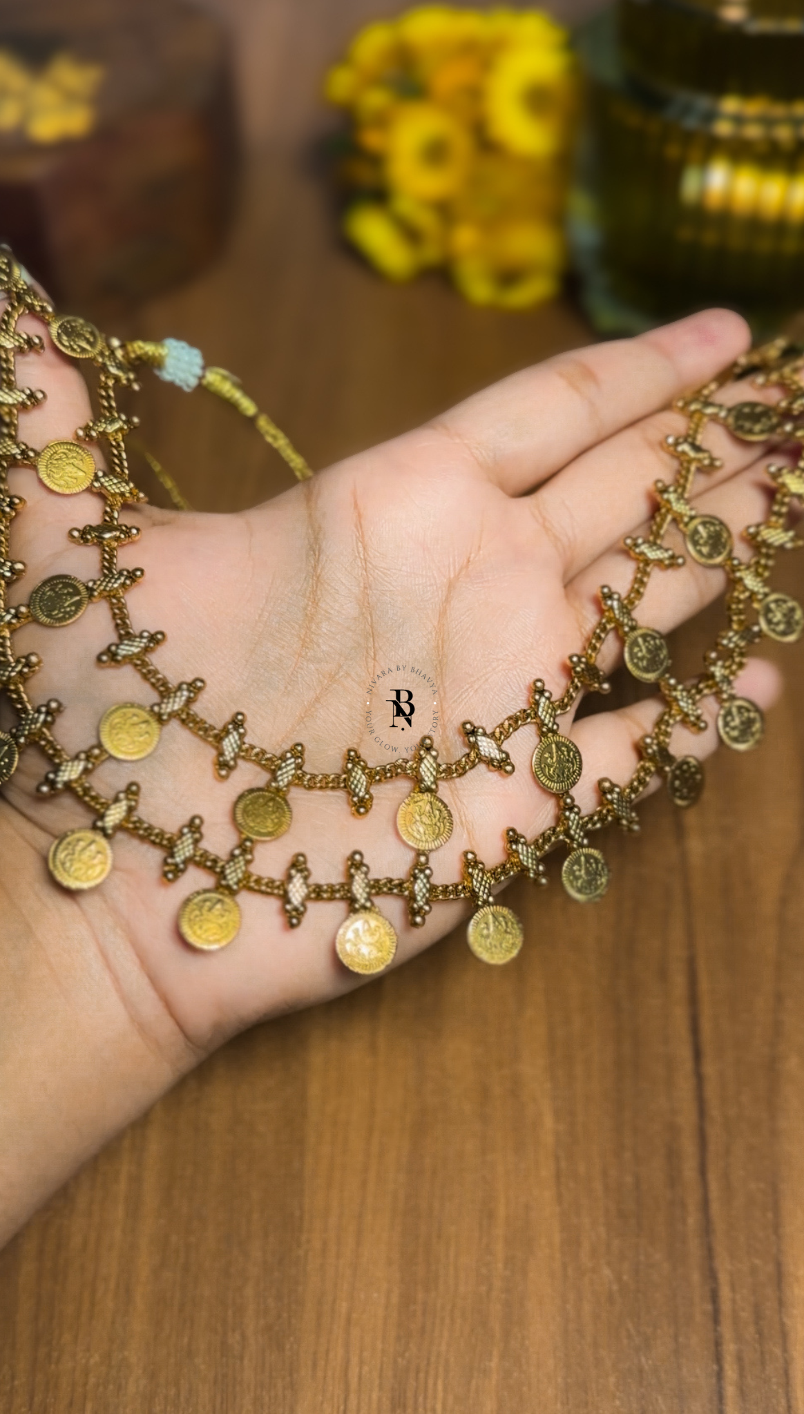 Lakshmi Double Layer Coin Necklace