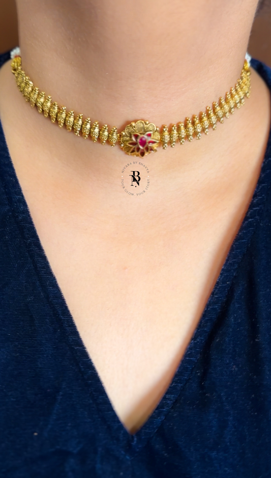 Ruby Lotus Choker