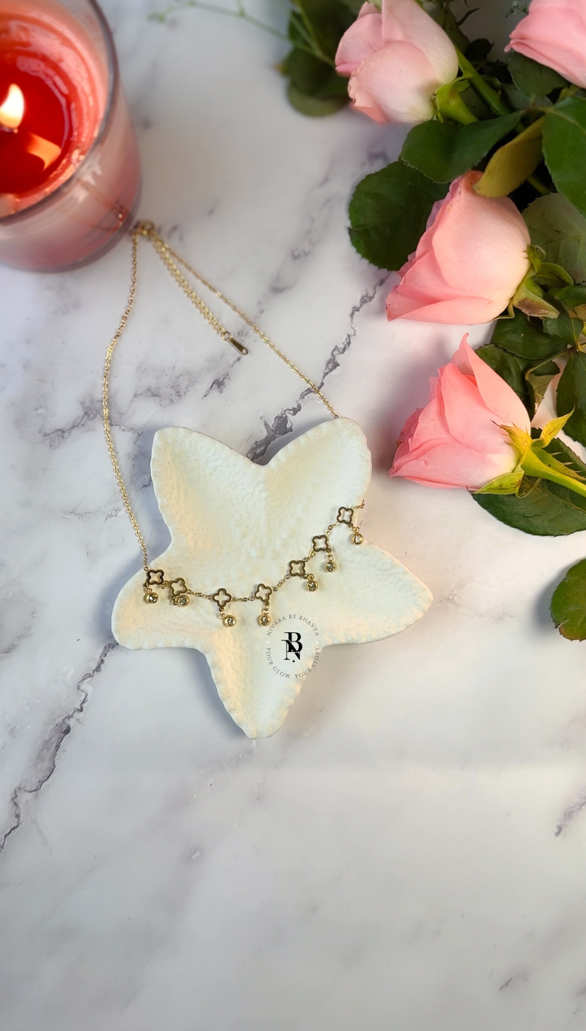 Lucky Clover Dangle Necklace