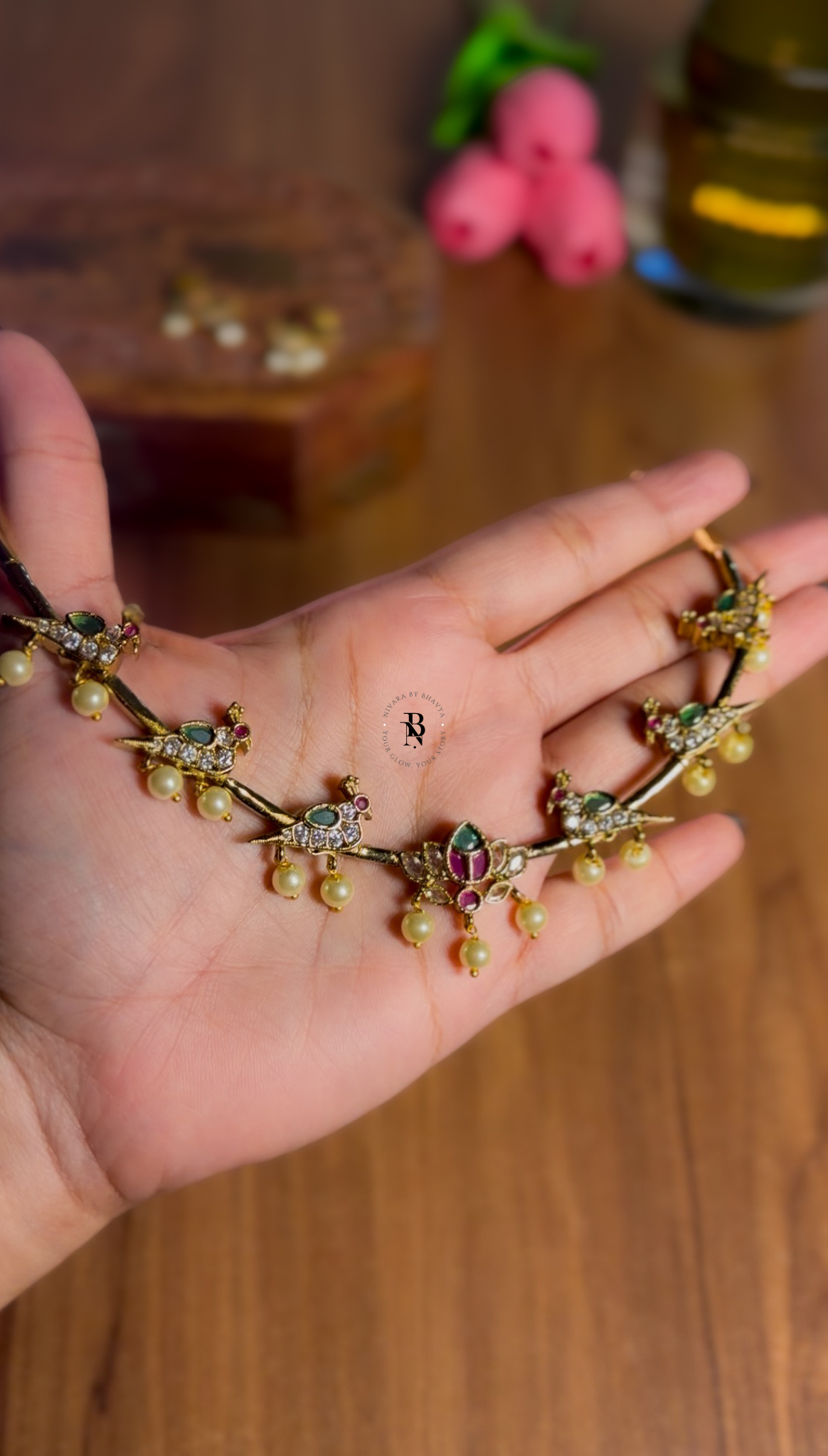 Parrot Lotus Necklace