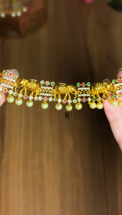 The New Elephant Stone & Pearl Necklace