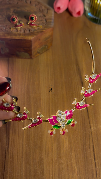 Lotus Parrot Necklace