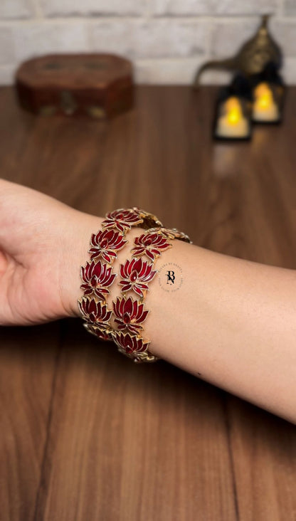 Antique Lotus Bangle