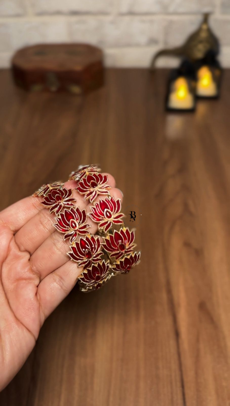 Antique Lotus Bangle