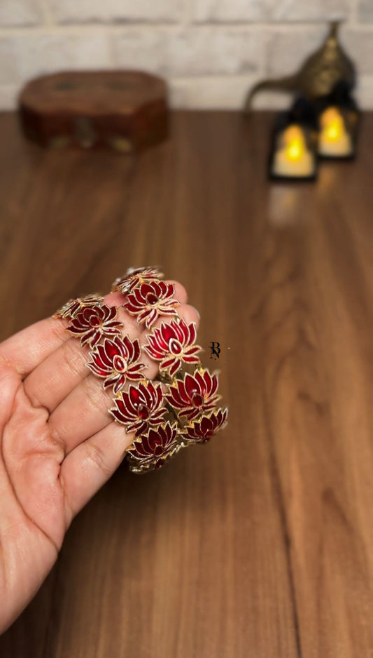 Antique Lotus Bangle