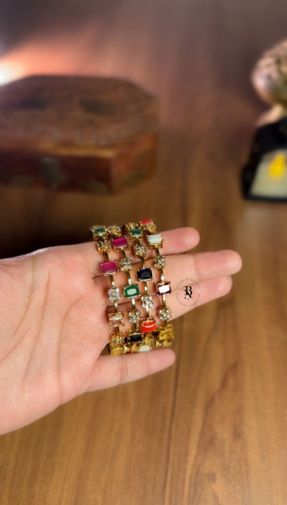 Navaratna Glossy Bangles