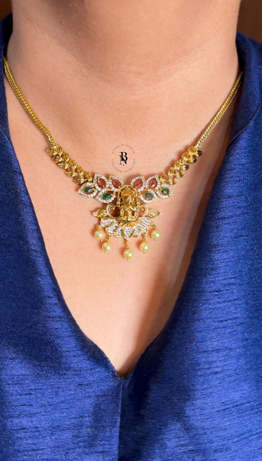 Antique AD Lakshmi Necklace