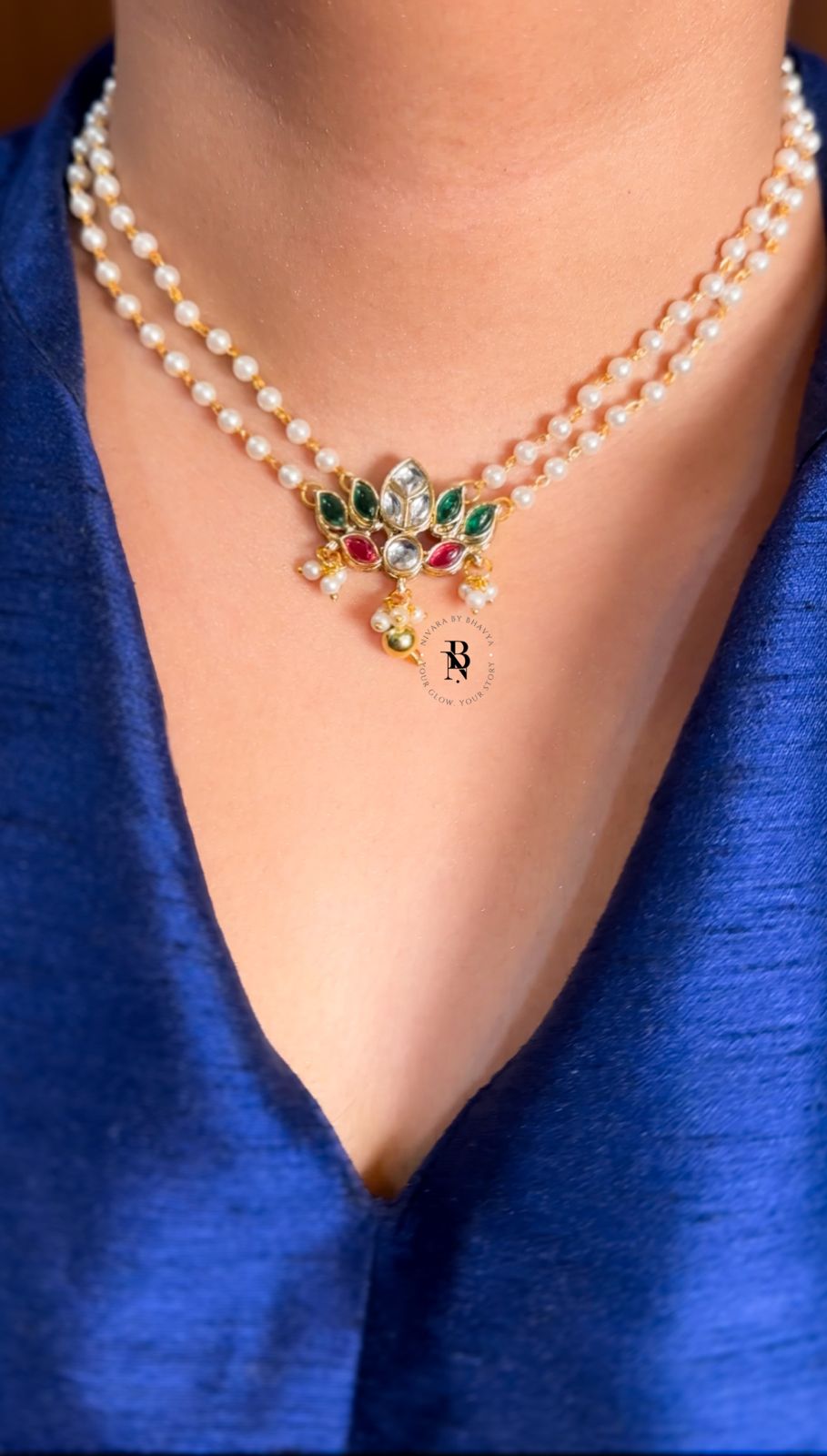 Pearl Jadau Necklace