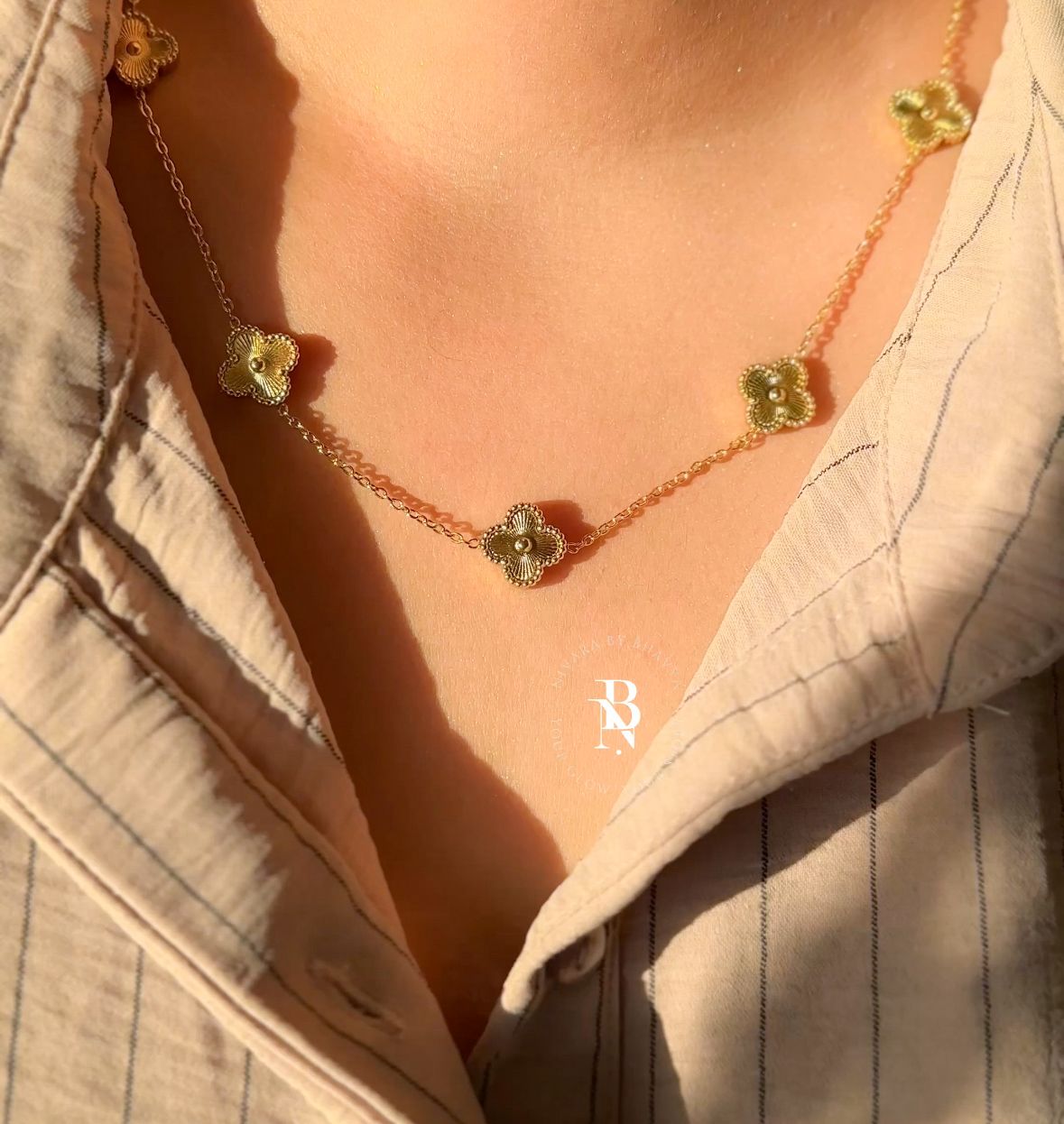 Golden Clover Necklace