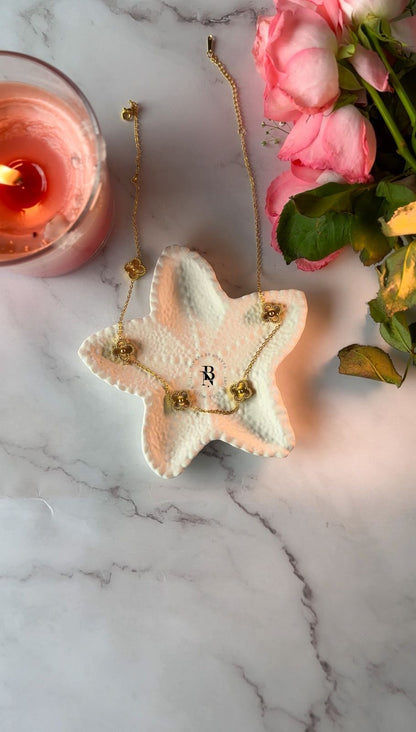 Golden Clover Necklace