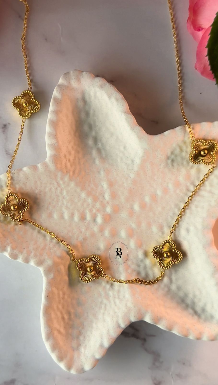 Golden Clover Necklace