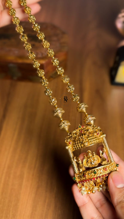 Lakshmi Gopuram Pendant Haram