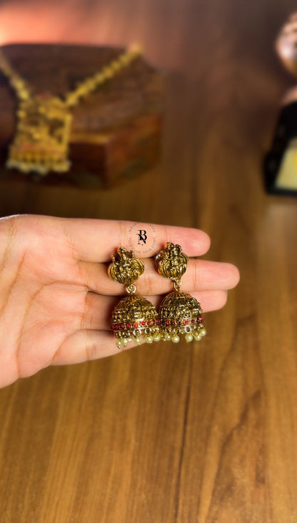 Lakshmi Gopuram Pendant Haram