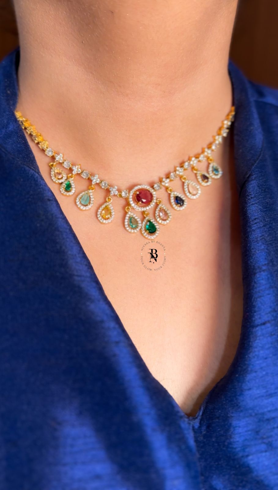 Aster AD Stone Drop Necklace