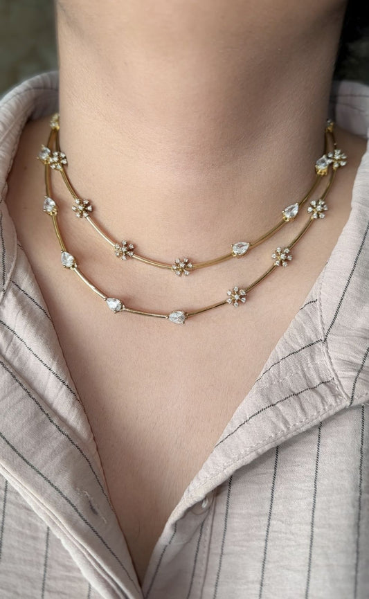 AD Double Layer Necklace